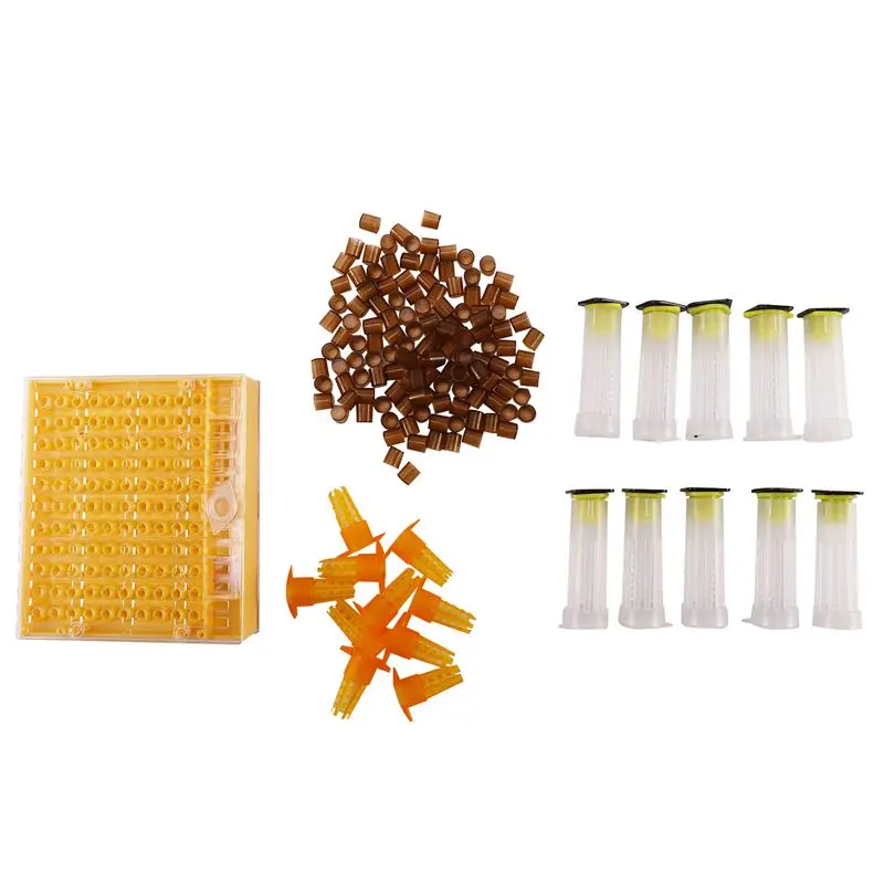

Beekeeping Cup Kit 120 Cell Cups Bee Tool Set Queen Rearing System Bee Nicot Complete Catcher Cage Apiculture Helper