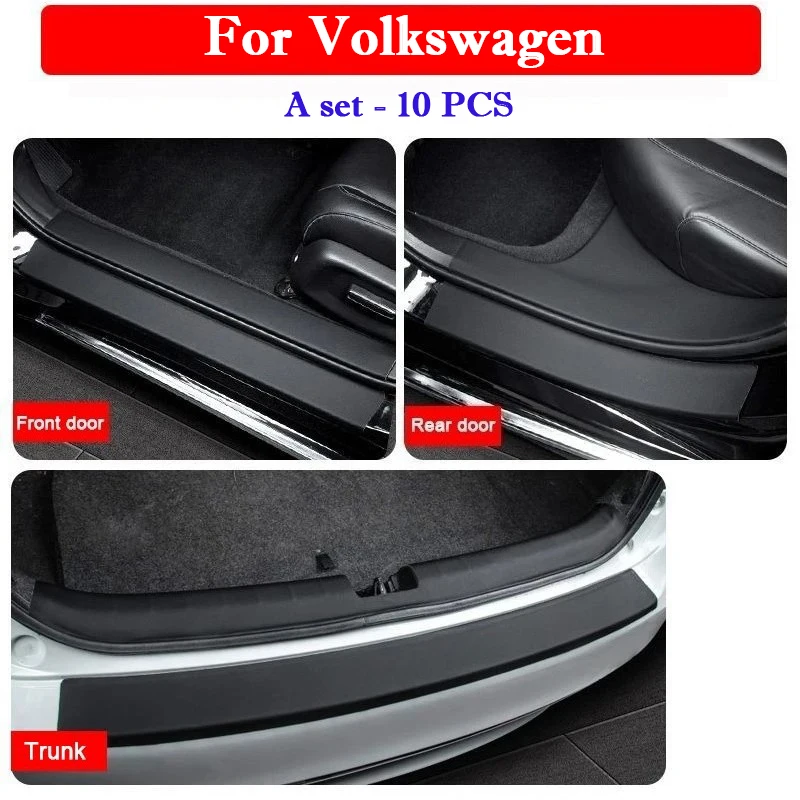 

Защитные наклейки на порог автомобиля, устойчивые к Трампу, наклейки на дверь багажника для Volkswagen VW ID.4 ID.6 X Crozz ID.7 VIZZION