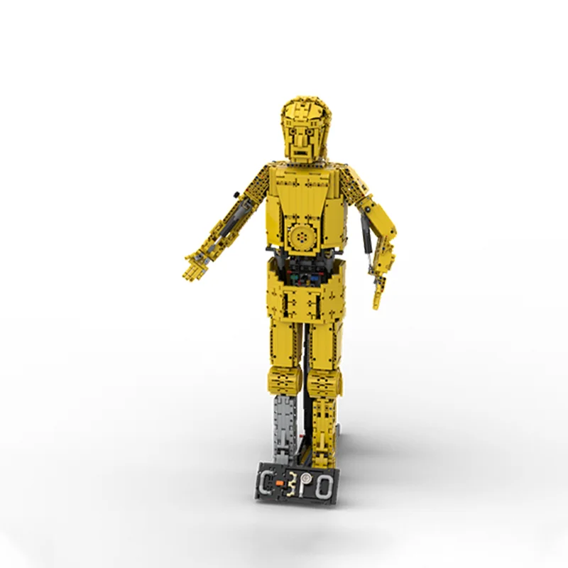 Фото 2737 деталей MOC Техническая модель Star Battle B C-3PO, строительные блоки, игрушки, рождественский подарок, коллекция для сборки, 3D-конструктор. №3