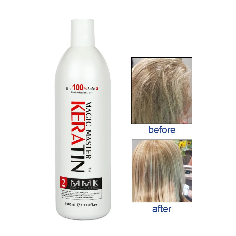

1000ml Without Formalin Keratin Fresh Smelling Magic Master Keratin Brazilian Treatment Straighten and Smooth for Damaged Hair