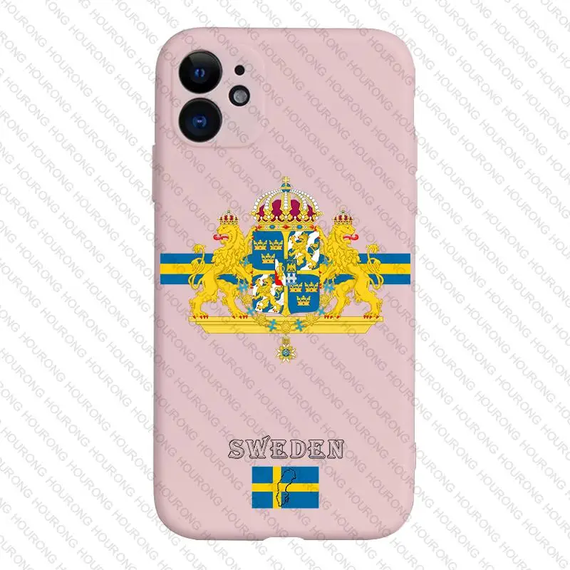 Чехол с гербом Швеции для iPhone 13 12 11 X XS XR 7 8 6S SE Plus Pro Max Mini 2022 |