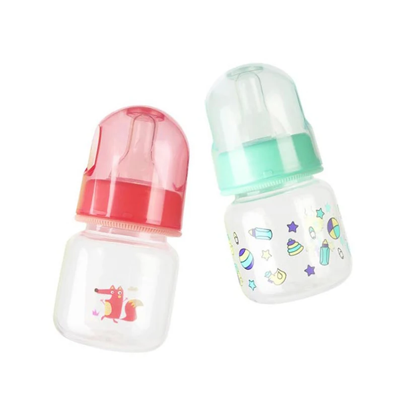 

Mini Portable 60ML Baby Newborn Feeding Nursing Bottle BPA Free Safe Infant Nursing Nipple Care Feeder Fruit Juice Milk Bottles