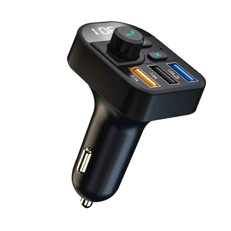 

Bluetooth беспроводной автомобильный комплект Гарнитура ЖК FM-передатчик двойной USB автомобильная зарядка а MP3 музыка TF карта U диск AUX плеер