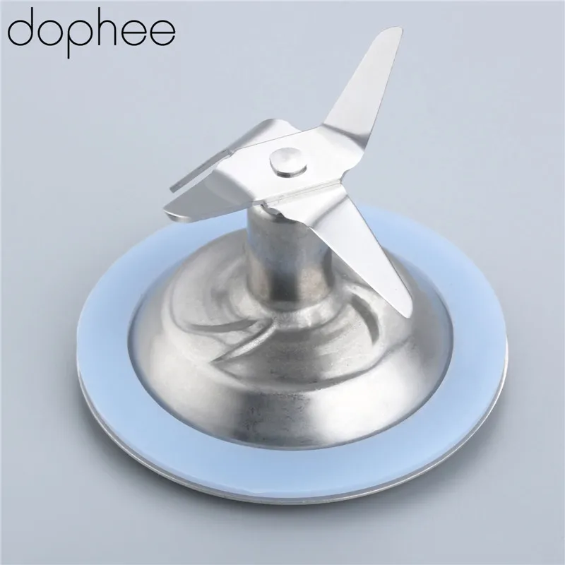 dophee 3'' Stainless Steel Blender Blade + Blender Rubber Gasket O Ring Seal ,Fits Black & Decker,77666, Premium Quality