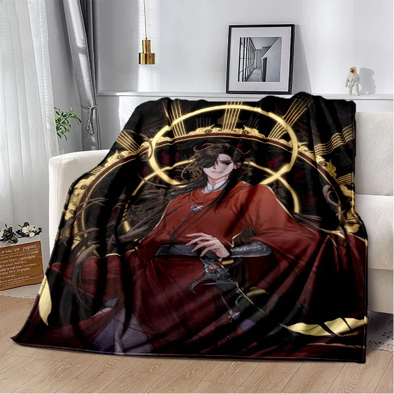 

Comics - Tianguan Blessing Blanket, Home Office Leisure Sofa Blanket, Multi functional Travel Portable Warm Blanket Gift Blanket