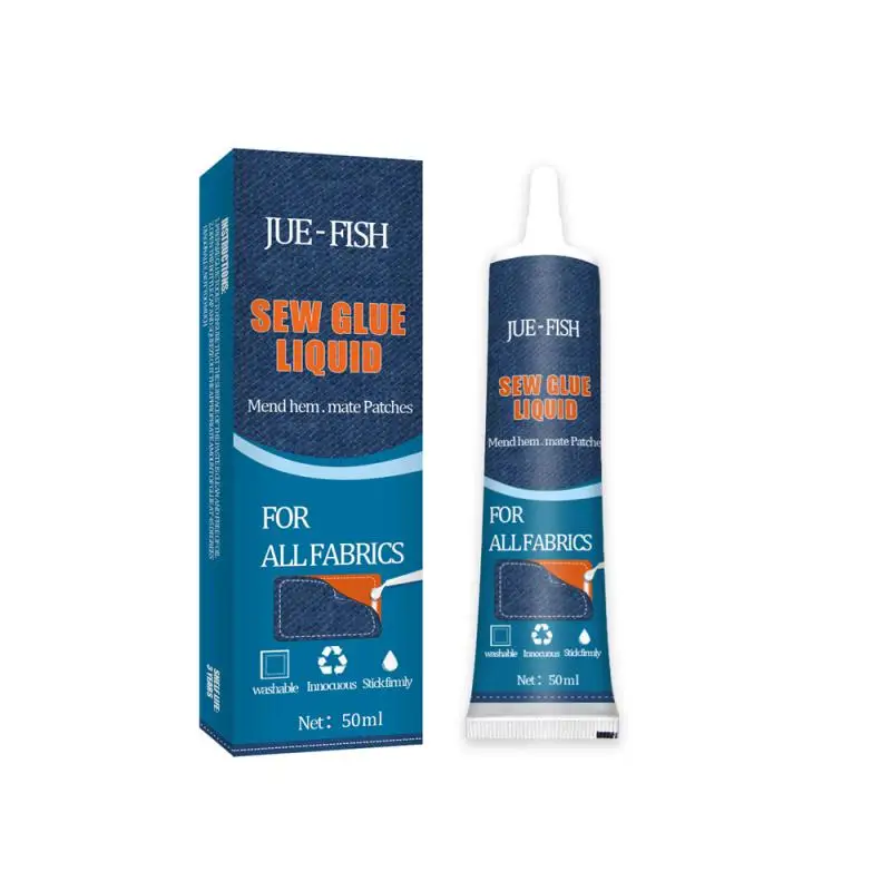 

50ml Liquid Fabric Glue Instant Glue For Fabric And Sewing Ultra-stick Cloth Glue Leather Repair Glue Secure Fast Drying Repair