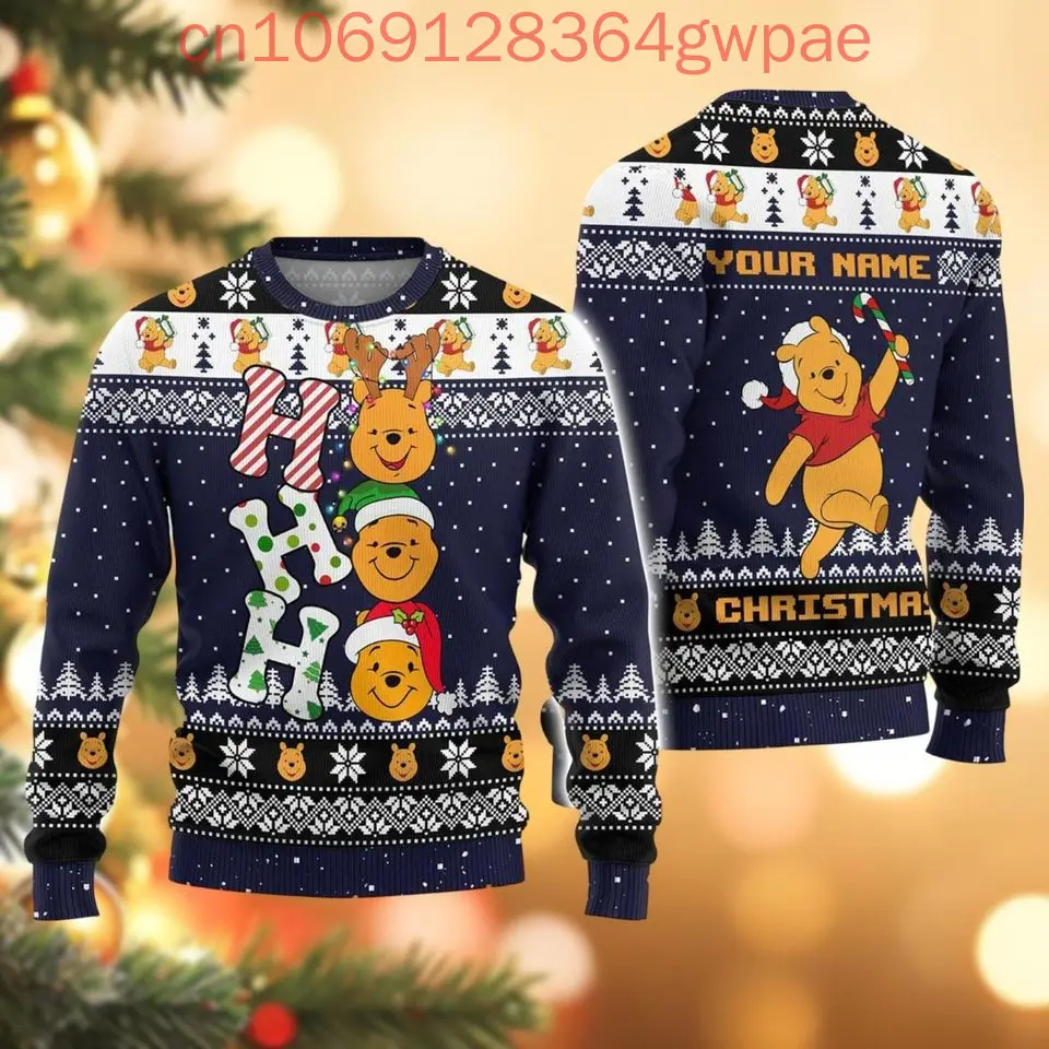 Дисней Винни Пух Уродливый свитер рождественский Рождественские подарки Аниме