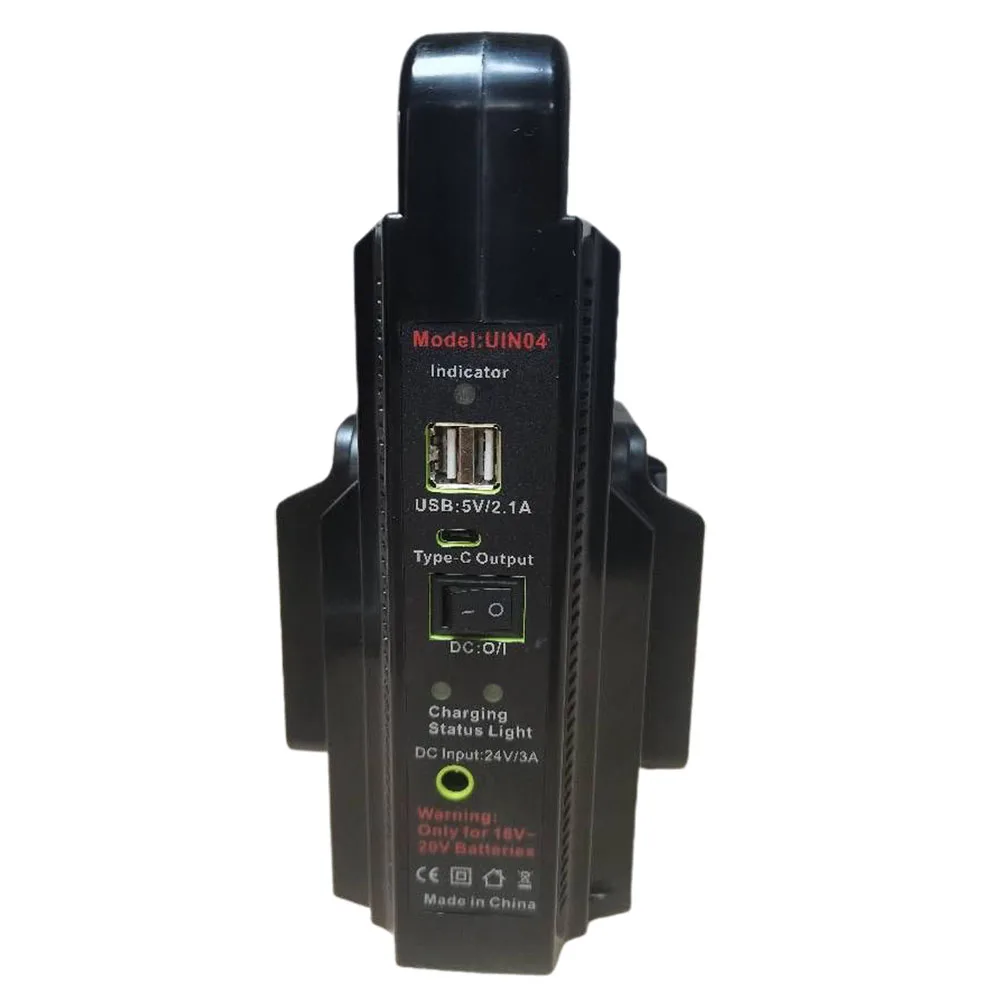 

2 Channel Power Inverter For Bosch 18V/20V Lithiumion Battery LED Light 150W Inverter With Battery Charger 24V 3A Tool Batteries