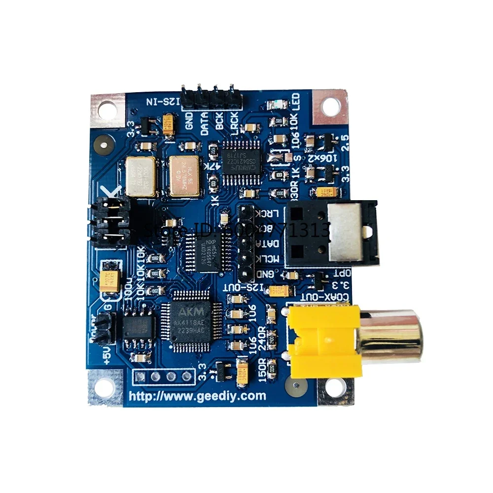 Плата коаксиального оптоволоконного выхода I2S AK4118 VOLUMIO MOODEF 24bit 192K для Raspberry Pi 2B 3B 3B+ 4B (art.: 3920da0f3cc6e) - 3920da0f3cc6e