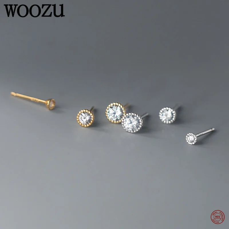 

Женские серьги-гвоздики из серебра 925 пробы с цирконом