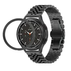 Металлический Безель + металлический ремешок для Samsung Galaxy Watch 4 Classic 46 мм 42 мм, браслет из нержавеющей стали для Galaxy watch 3 45 мм 41 мм, наборы ремешков