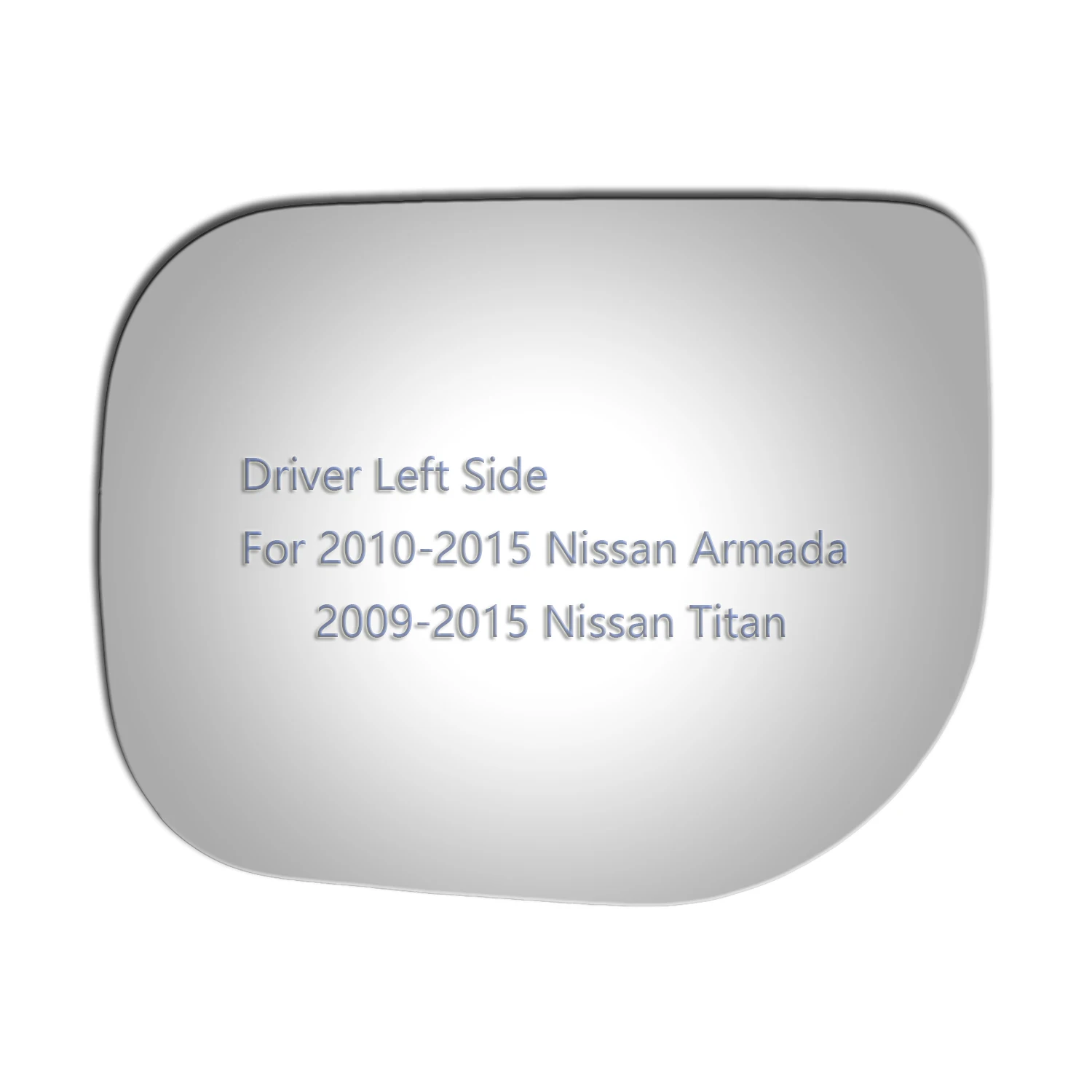 

Замена зеркального стекла для Nissan Titan 2009-2015 Nissan Armada Driver левая сторона LH Flat