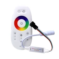 Touch Screen Pixel LED Controller DC 5V 12V 24V 2.4G Wireless RF Remote Dimmer For WS2811 WS2812B Addressable RGB Light Strip