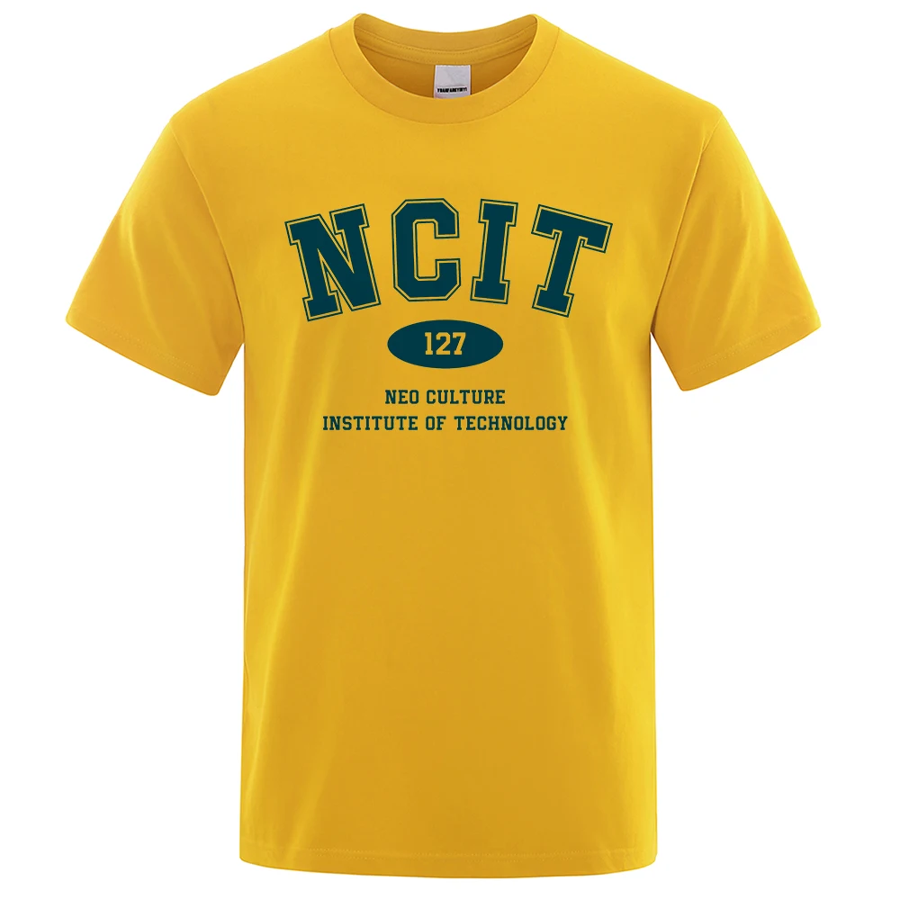 

Ncit 127 Neo Culture Institute Of Technology T-Shirt Mens Hip Hop Streetwear Tops Summer Loose T-Shirts Breathable Cotton Tees
