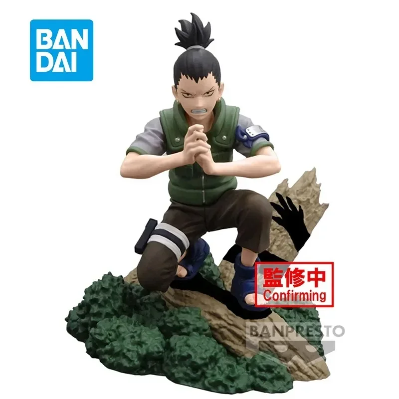В наличии оригинальная Bandai Memorable Saga Naruto Nara Shikamaru 8 см натуральная аниме-фигурка