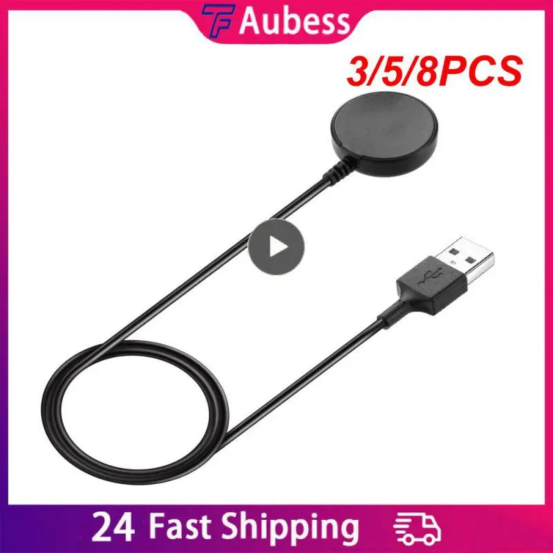 

3/5/8PCS Usb-a Interface Charging Cable For Samsung Galaxy Watch 4 Classic Watch Charger Magnetic