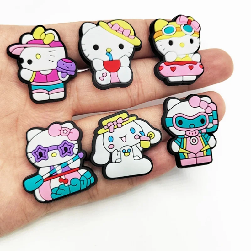 Miniso мультфильм аниме красный Hello Katie подвески для обуви DIY пряжка аксессуары ПВХ