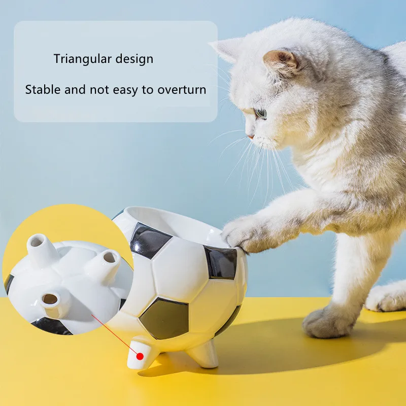 

Новая керамическая миска для питомцев, миска для кошек, миски в форме шара для собак и кошек, миски для щенков, поилка для воды, Нескользящие принадлежности для питомцев