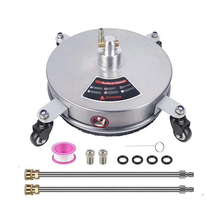 4000PSI 13 Inch Pressure Washer Surface Cleaner Driveway Sidewalk Patio Clean Stainless Steel For Karcher 1/4