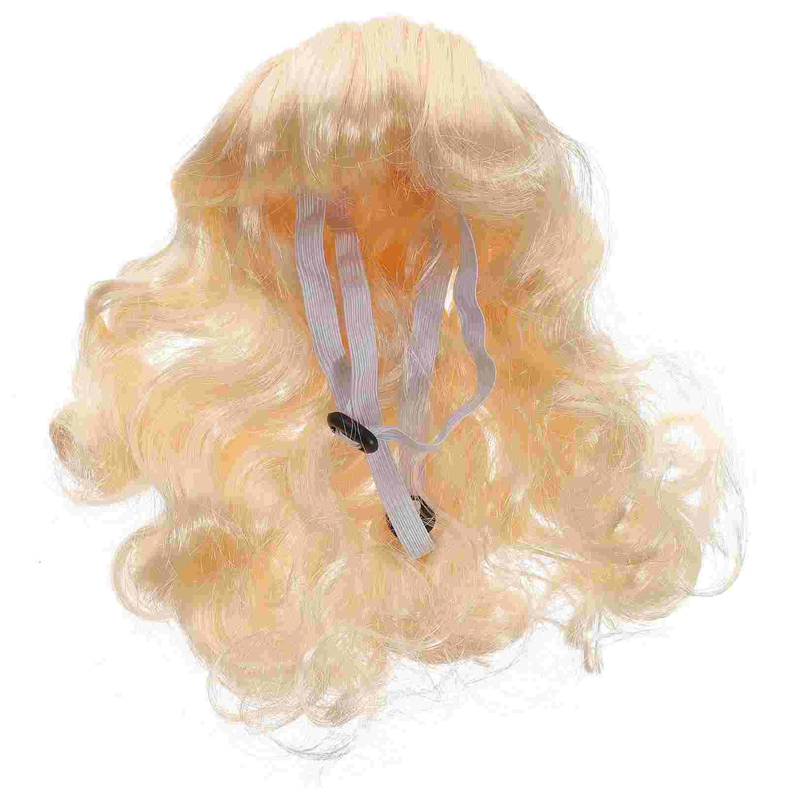 

Cat Costume Hair: Synthetic Costume Blonde Wavy Hair Christmas Curly Holiday Puppy Hair Prop Dog clothes