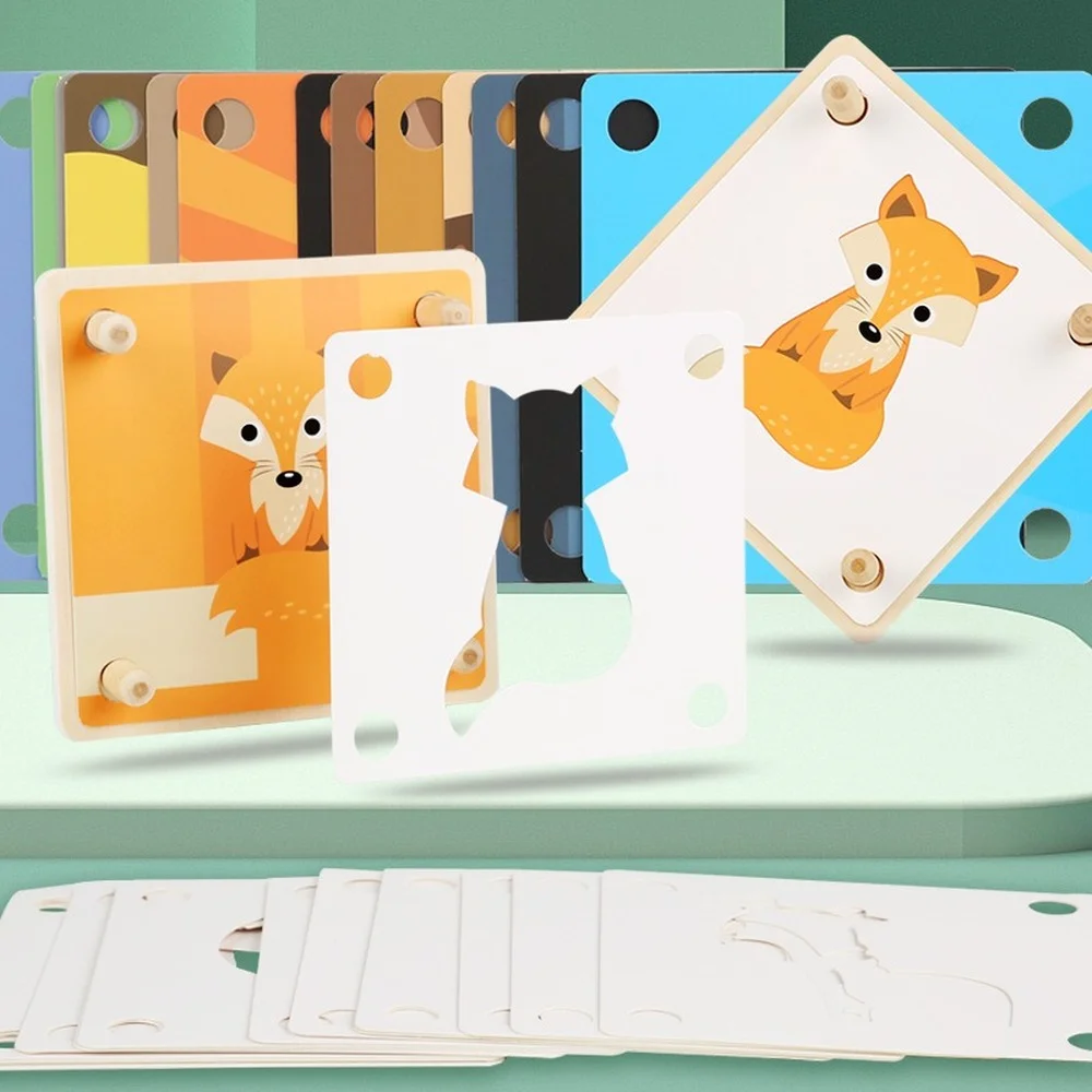 

Shadow Matching Puzzle Toy Children's Early Educationa Exercise Hand-eye Coordination Game Funny Montessori Toys for Kids Gift