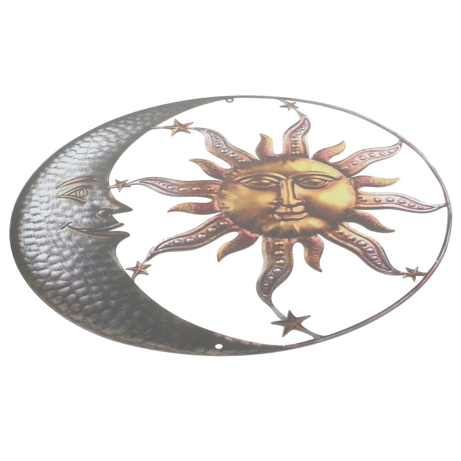 

Ornaments Garden Wall Adornments Home Hanging Metal Sun Shaped Decors Pendants Decorations Moon