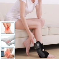 smart air pressure foot massager ankle foot massager sprain heating airbag squeeze multi function vibration pain relief massager