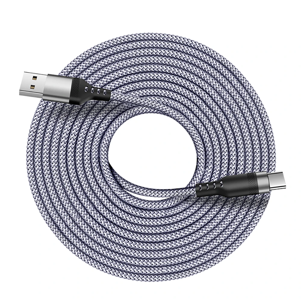 5m8m long cable usb clightningmicro usb cord compatible with iosandroid phone fast charging cables for iphone 12 samsung s21 free global shipping