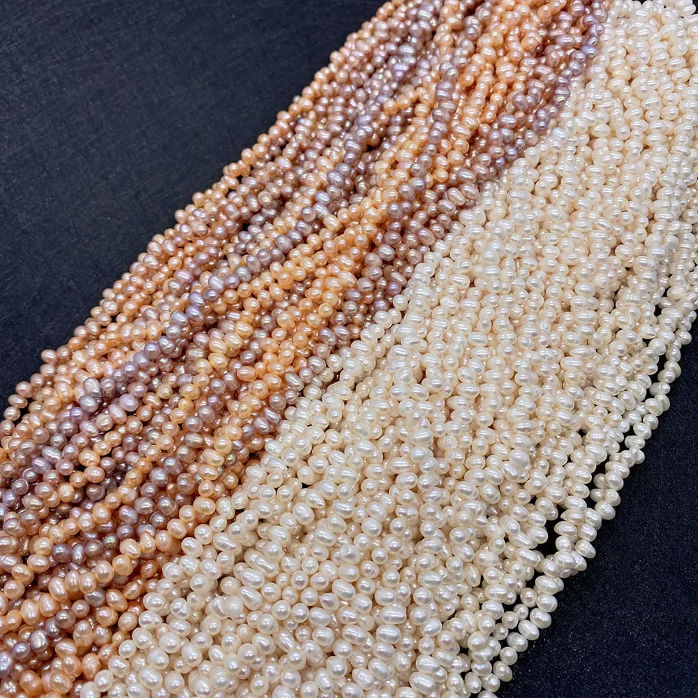 

High Quality Natural Freshwater Pearl Rice Beads Panax Notoginseng Loose Beads for Jewelry Making DIY Necklace Earring Accessory