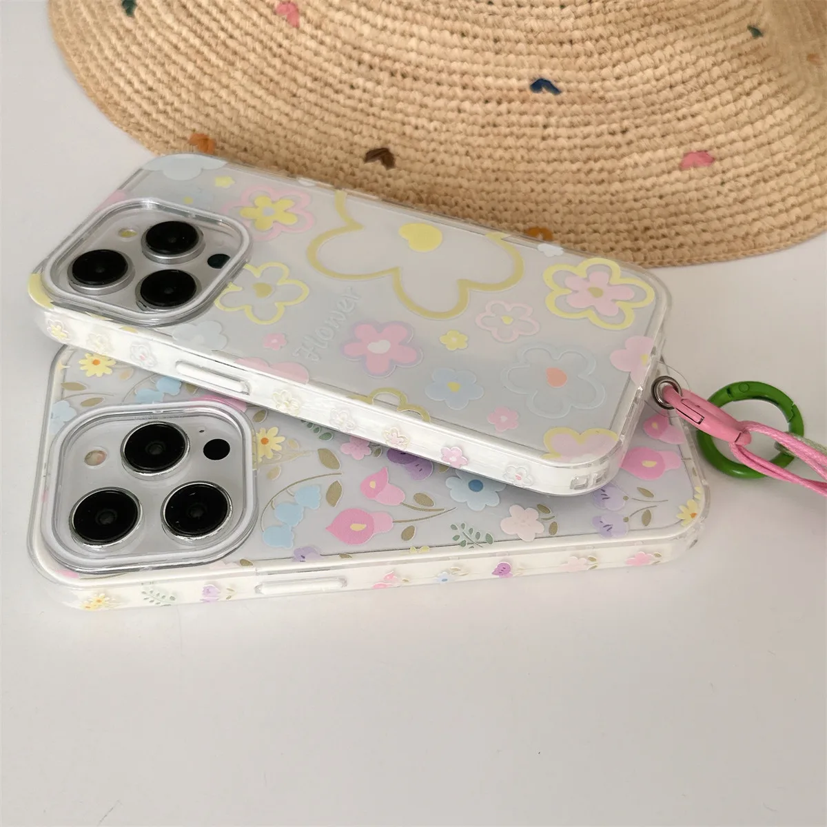 Красивый шикарный садовый розовый желтый цветочный красочный чехол с блестками