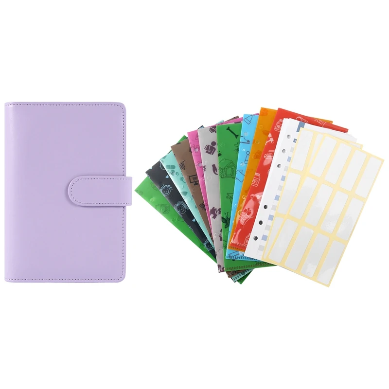 

Cash Budget Envelope Wallet , 12 Perforated Vertical Opening Envelope, Binder Note For Budgeting And Saving Money