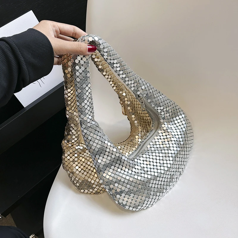 Винтажные вечерние сумки-Хобо на плечо для женщин сумки и кошельки 2023 новая