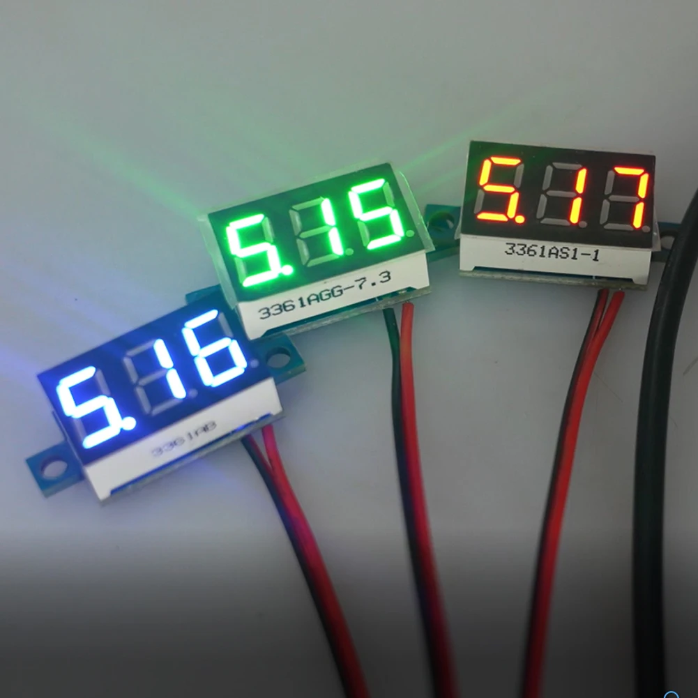 

0.36 Inch DC LED Digital Voltmeter 0-40V Voltage Meter Auto Car Mobile Power Voltage Tester Detector Volt Gauge Electronic Parts