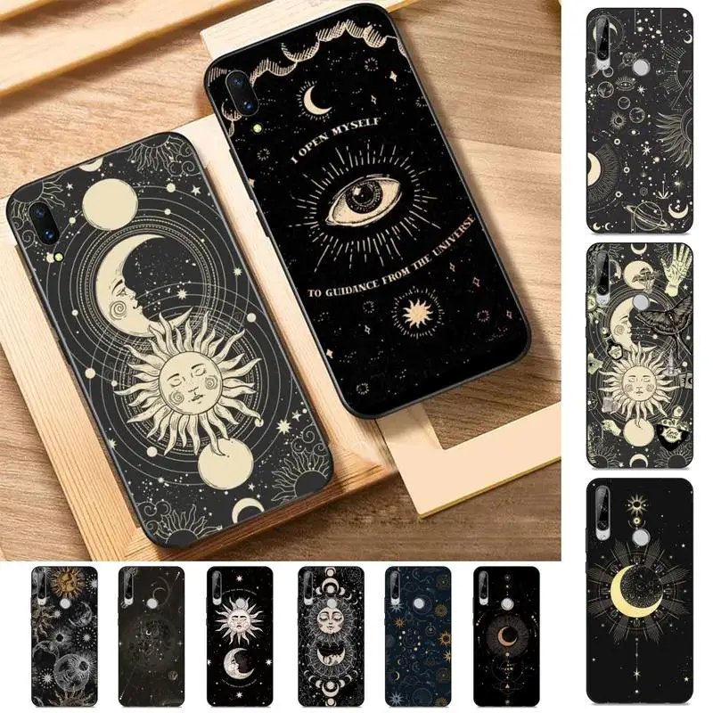 

Witches moon Tarot Mystery totem moon Phone Case for Huawei Y 6 9 7 5 8s prime 2019 2018 enjoy 7 plus