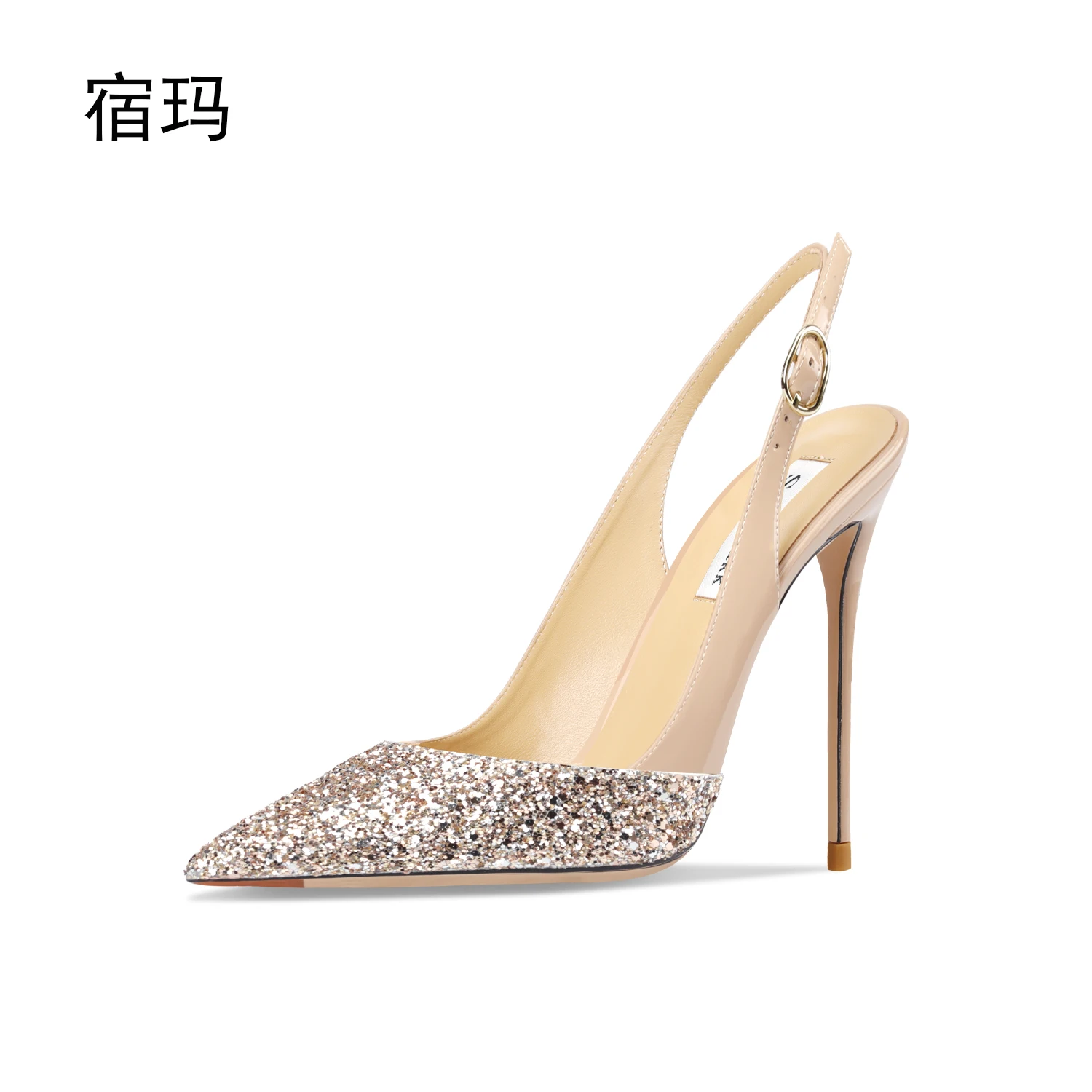 2023 Women Ankle Strap Stiletto Heel Dress Sandals Fashion Elegant Party Shoes Pointed Toe High Heels Summer Classic Sexy Pumps