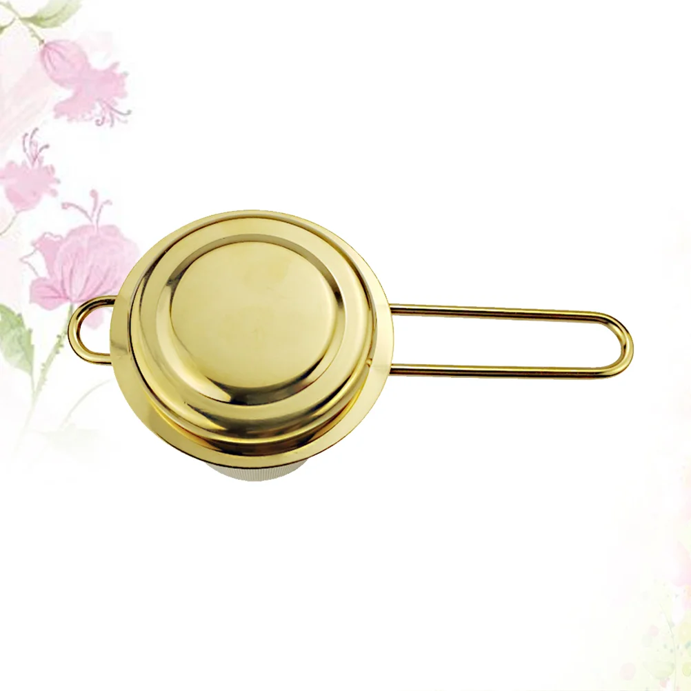 

Stainless Steel Tea Infuser Tea Strainer with Handle for Teapots Mugs Cups (Golden)