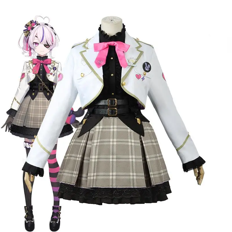 

YouTuber Japanese Virtual Vtuber Nijisanji Maria Marionette Uniform Cosplay Costume Halloween Christmas Party Role Play Clothing