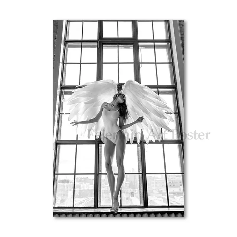 

Настенные постеры QIPINGART с изображением крыльев ангела