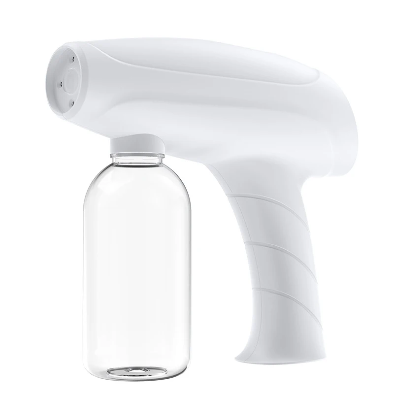 

Q3 Rechargeable Disinfection Spray Gun Handheld Blue Nano Sterilization Nebulizers Spray Distance Sanitizing Sprayer 320ML