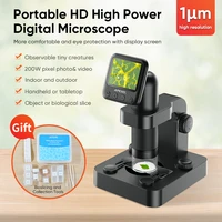 apexel 20 100x digital microscope camera 2 in 1 type c usb portable electronic microscope lcd magnifier observing microbial