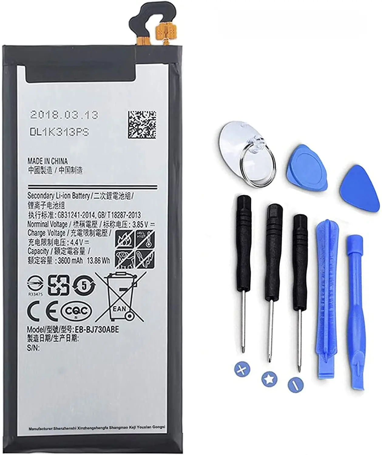 

Аккумулятор для ноутбука Samsung Galaxy J7 Pro 2017 J730 EB-BJ730ABE J730FM J730GM J730K (3,85 В 3600 мАч)