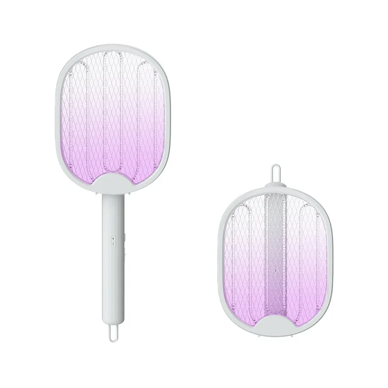 

4 In 1 Folding Electric Mosquito Swatter Electric Shock Dual-use Mosquito Killer USB Rechargeable Household Mosquito Killer Lamp