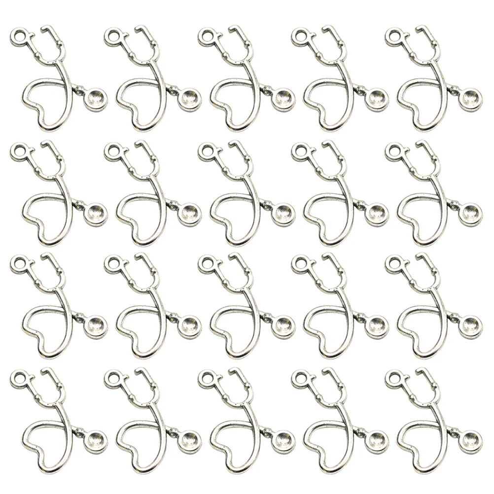 

50 Pcs Charm Pendant DIY Charms Necklace Alloy Jewelry Making Pendants Set Heart Choker
