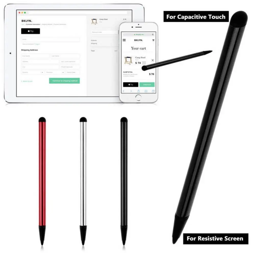 

Smartphone 2Pcs Capacitive Pen Touch Screen Stylus Pencil for iPad Tablet