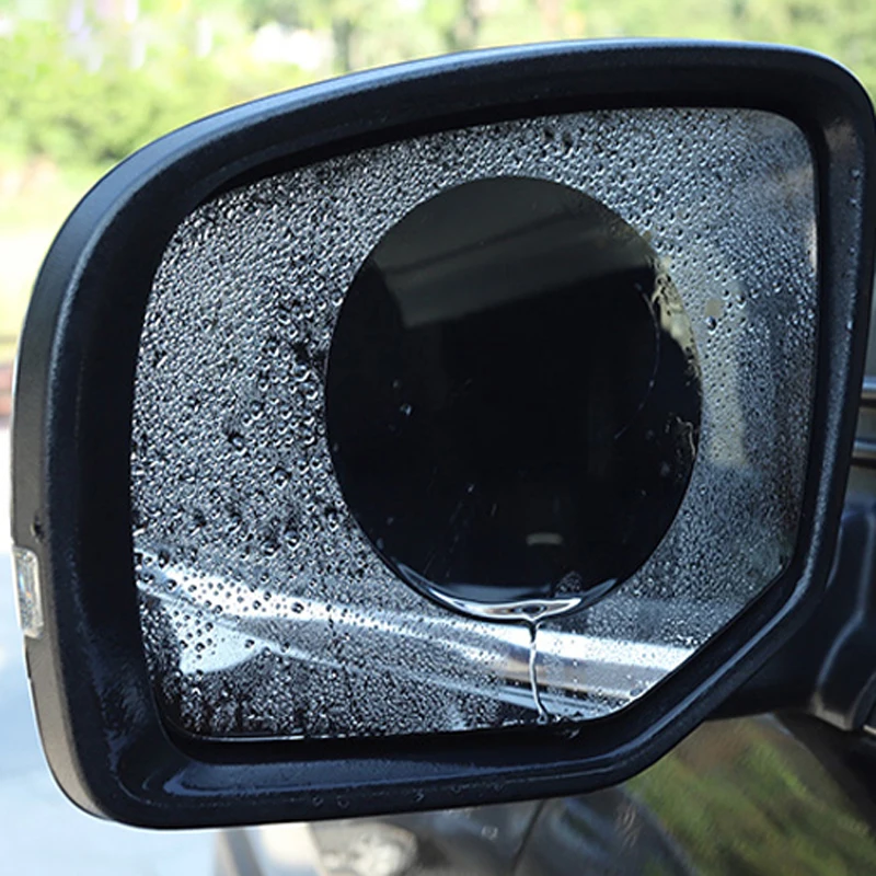 Купи 2x Car Rearview Mirror Film Protective Waterproof Anti Auto Window Clear Soft Film Suit for Bathroom Mirror Sticker Accessories за 145 рублей в магазине AliExpress