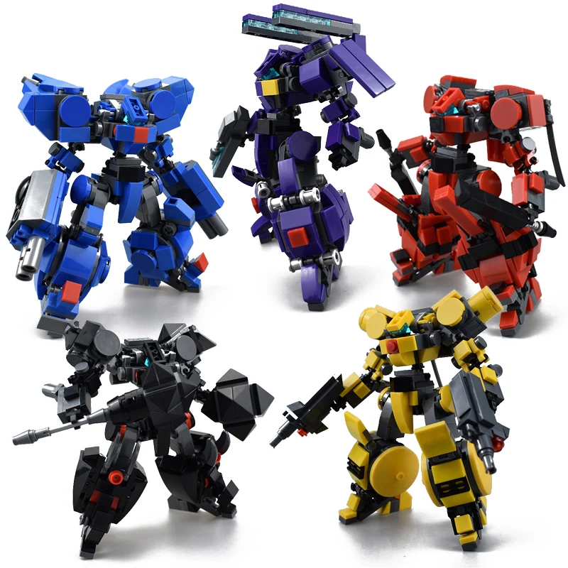 

ORZKIDS Building Blocks Toys Original Design Mech Warrior For Children Robots Anime Figure Model Kids Action Figure Dolls Toy