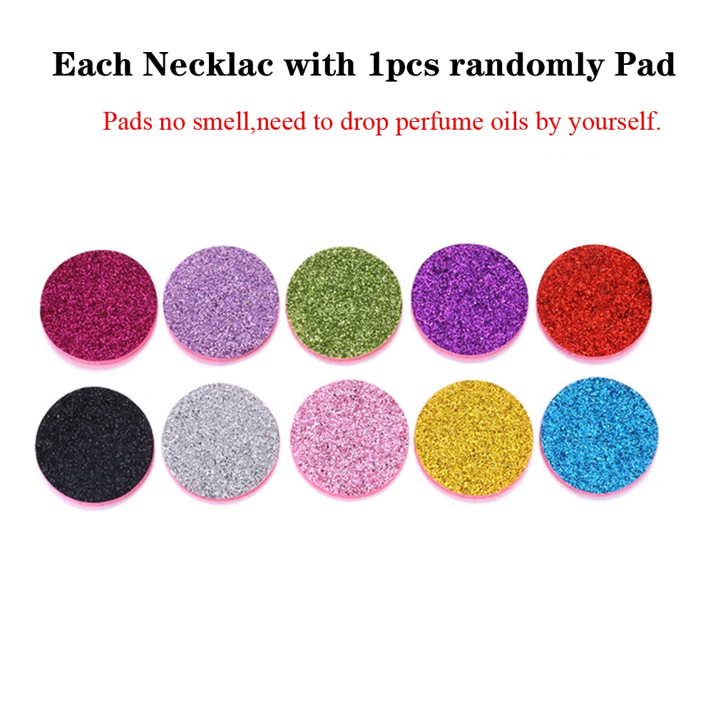 Цепочка-медальон из нержавеющей стали регулируемая рассеиватель эфирных масел -