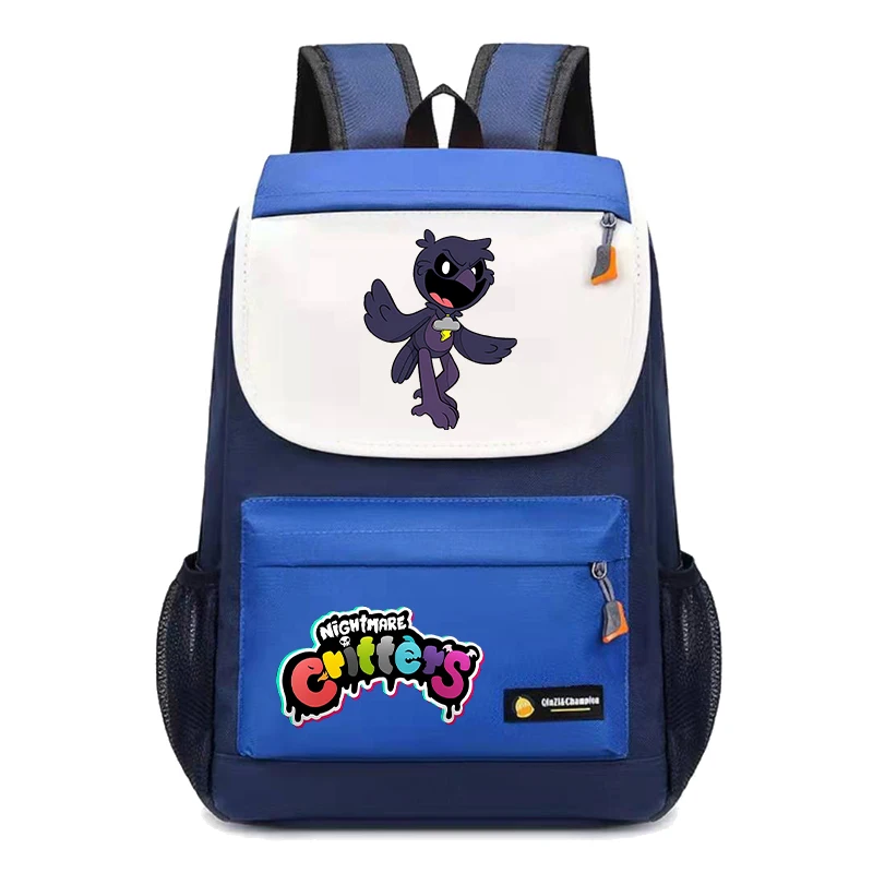 Nightmare Critters Backpack Gaming Peripheral Printed Shoulder Bag Cute Kawaii Large Capacity Storage Bags Back To School Gifts