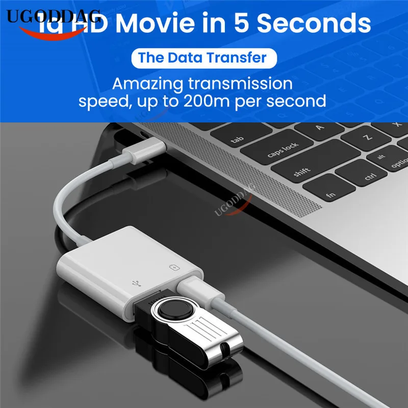 USB Type C 2 порта концентратор адаптер Type-C для 3 0 одновременная зарядка OTG конвертер
