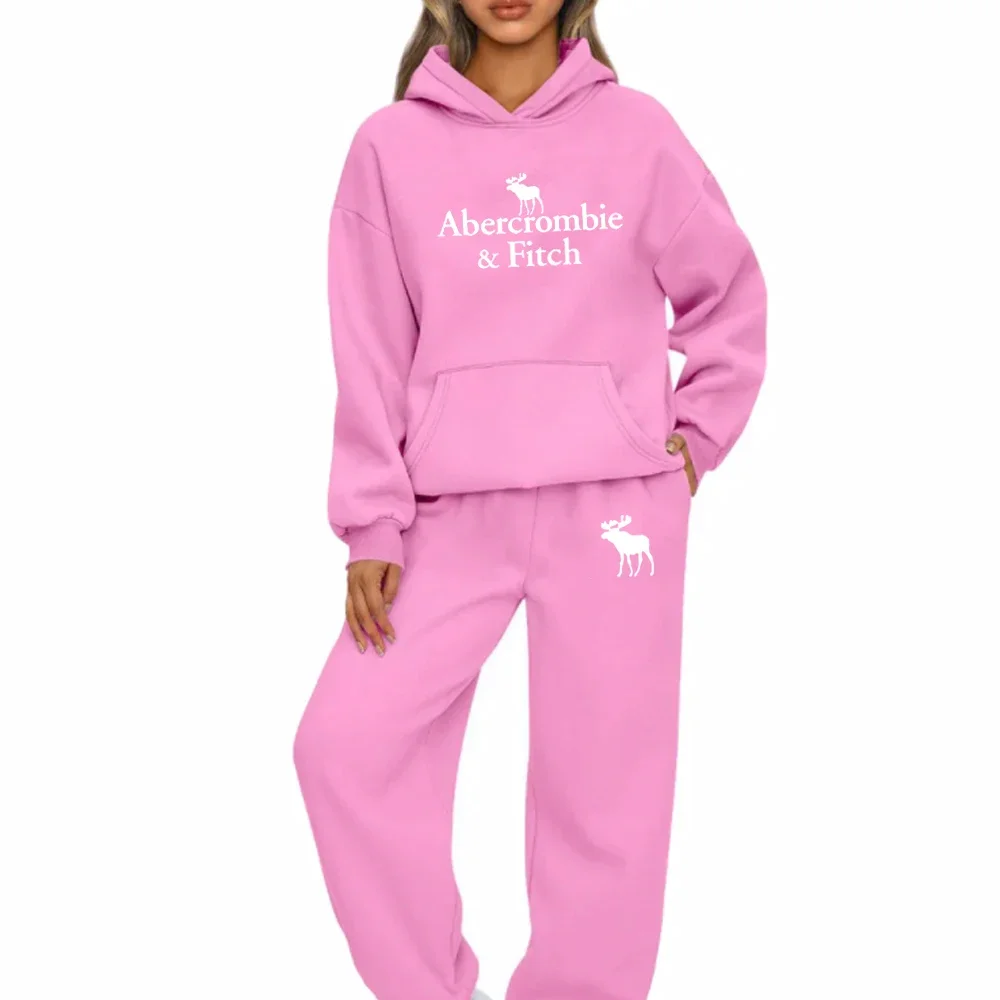 Abercrombie Fitch модный женский комплект высокого качества новинка 2024 спортивный